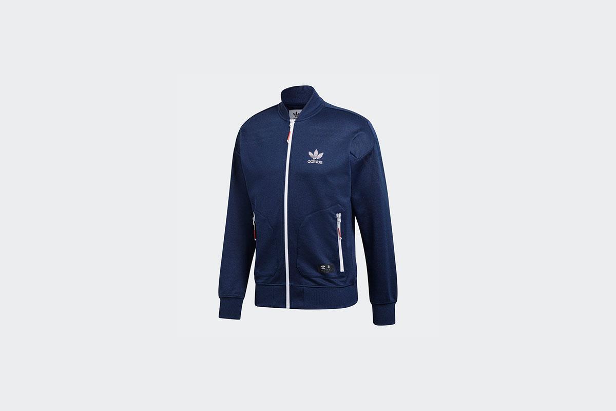 Adidas originals navy blue jacket best sale